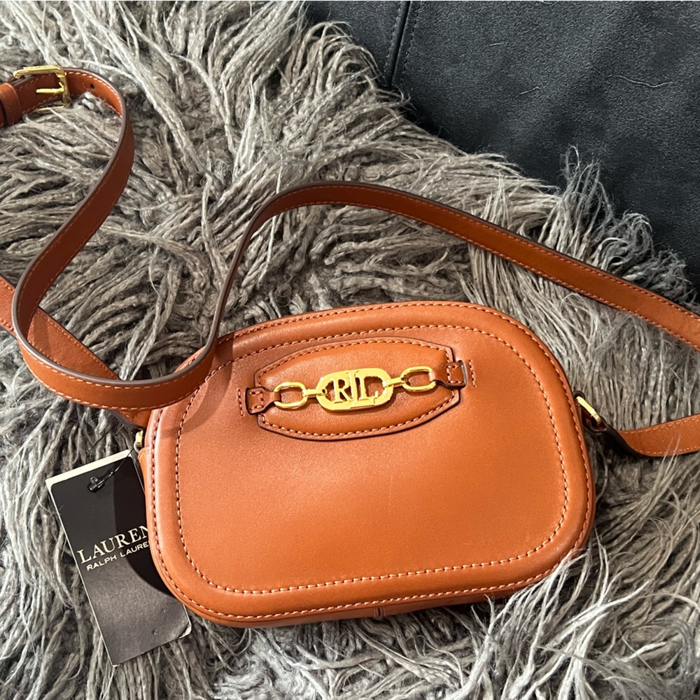 Lauren Ralph Lauren medium jordyn crossbody/Lauren Tan/nwt